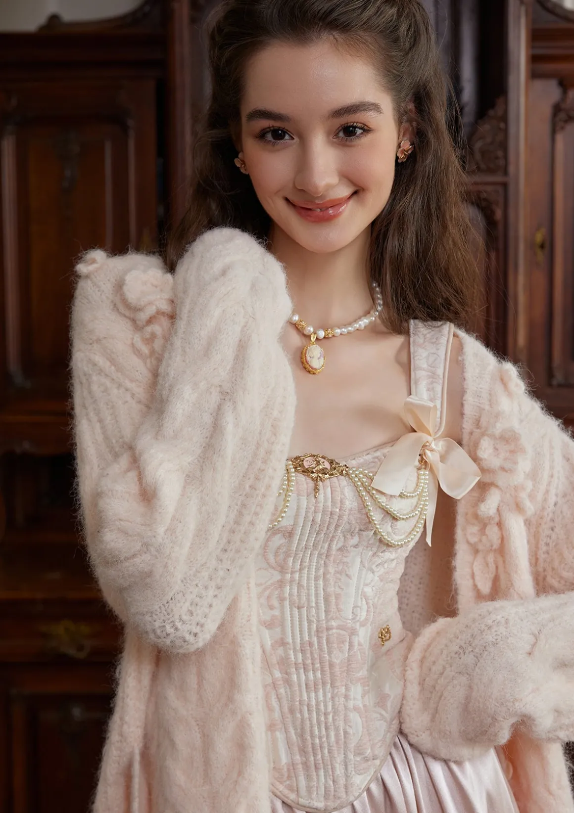 Semi-sweet Chiffon Knit Cardigan