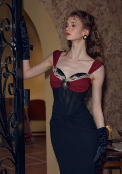 Shaking the Wine Glass Corset Dress
