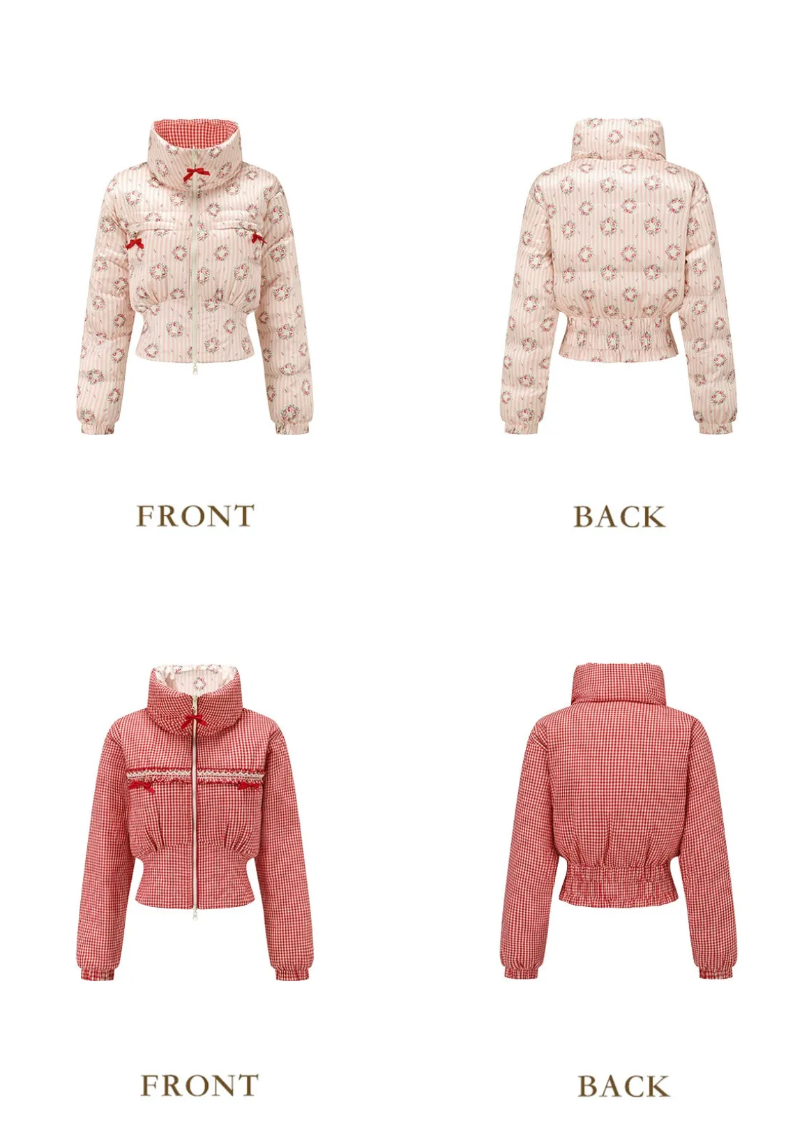 Strawberry Donazi Reversible 2-in-1 Down Jacket