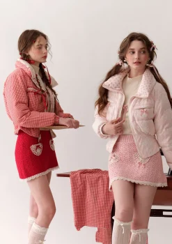 Strawberry Donazi Reversible 2-in-1 Down Jacket
