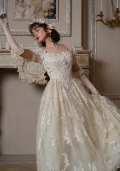 The Tear of Blossom and Candle Corset Dress