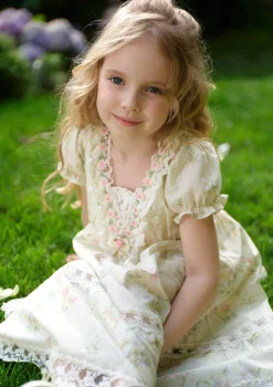 Toddler Girl Garden Tea Party Corset Dress