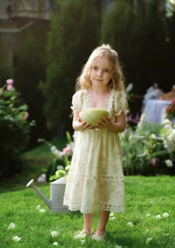 Toddler Girl Garden Tea Party Corset Dress