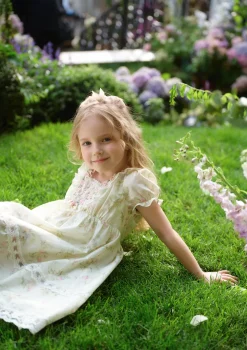 Toddler Girl Garden Tea Party Corset Dress