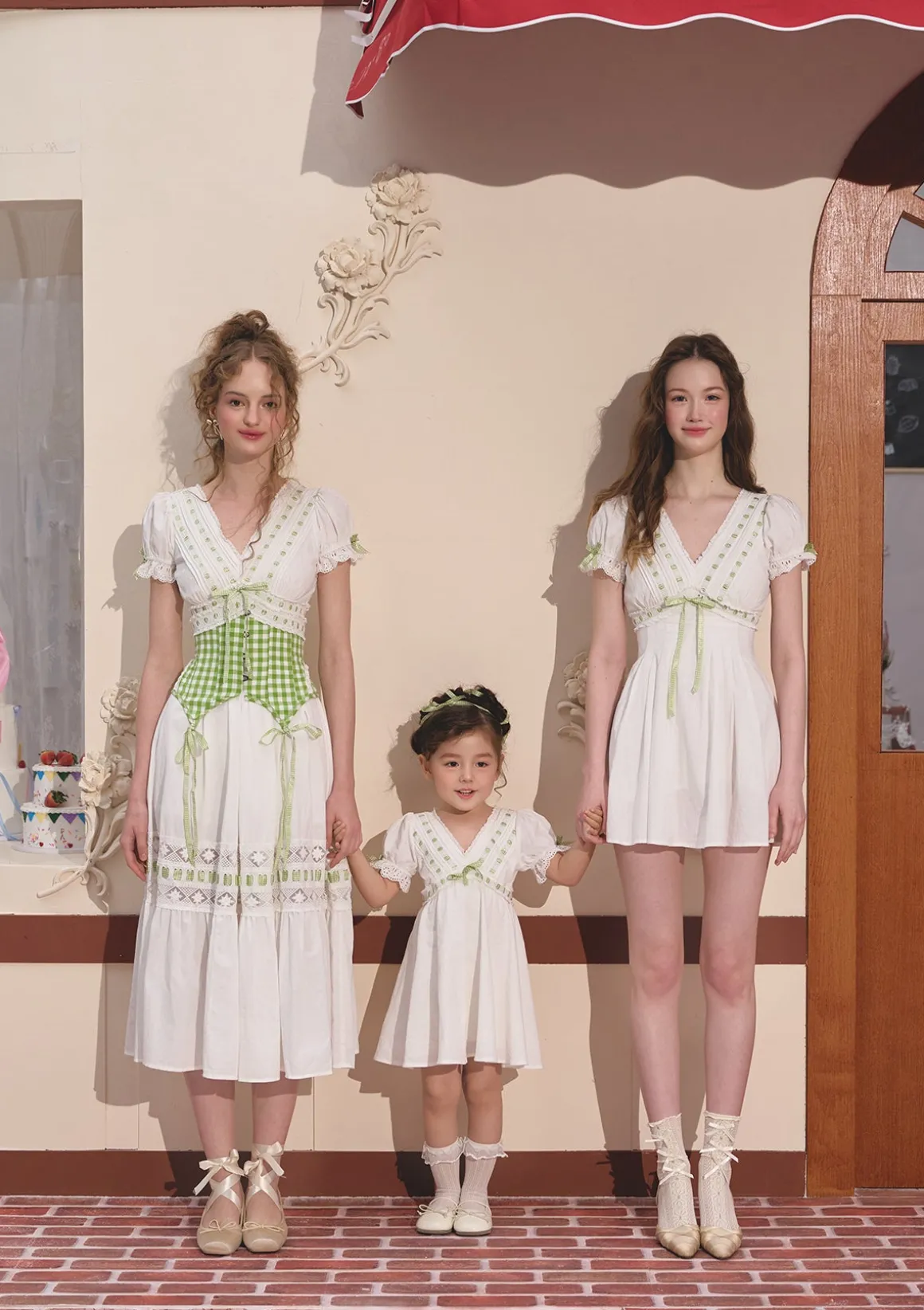 Toddler Girl Green Apple Paradise Dress
