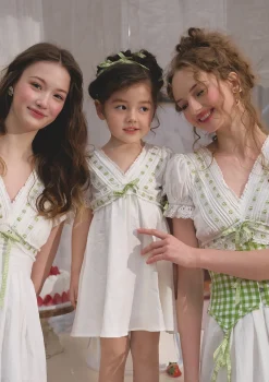 Toddler Girl Green Apple Paradise Dress