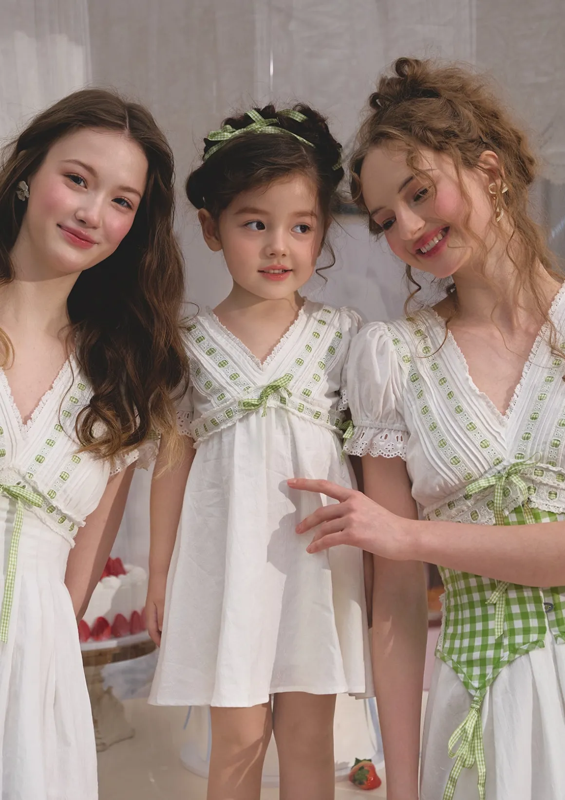 Toddler Girl Green Apple Paradise Dress