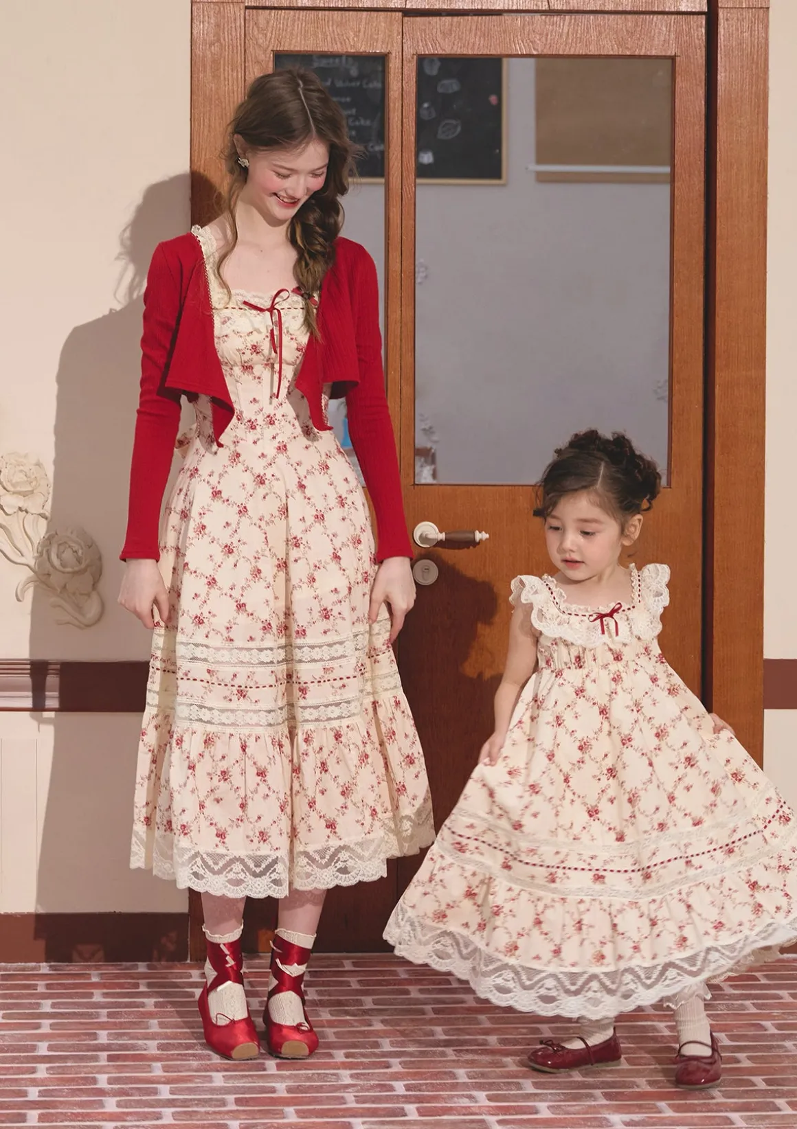 Toddler Girl Red Garnet Dress