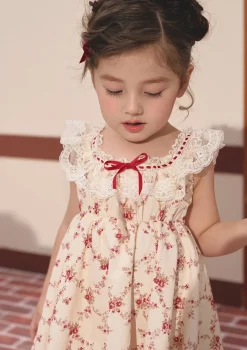 Toddler Girl Red Garnet Dress