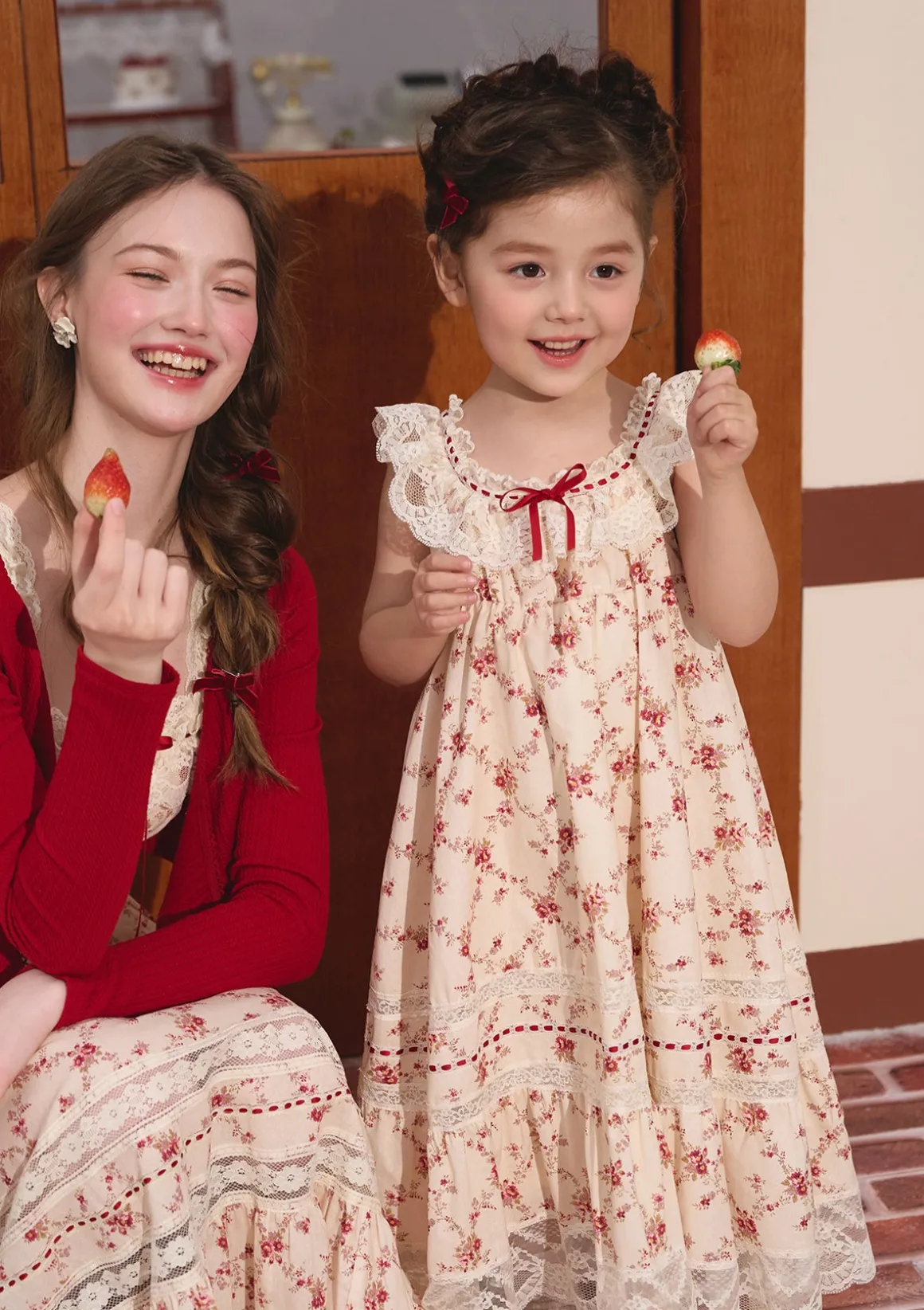 Toddler Girl Red Garnet Dress