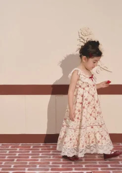 Toddler Girl Red Garnet Dress