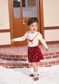 Toddler Girl Strawberry Newspaper Office Skirt