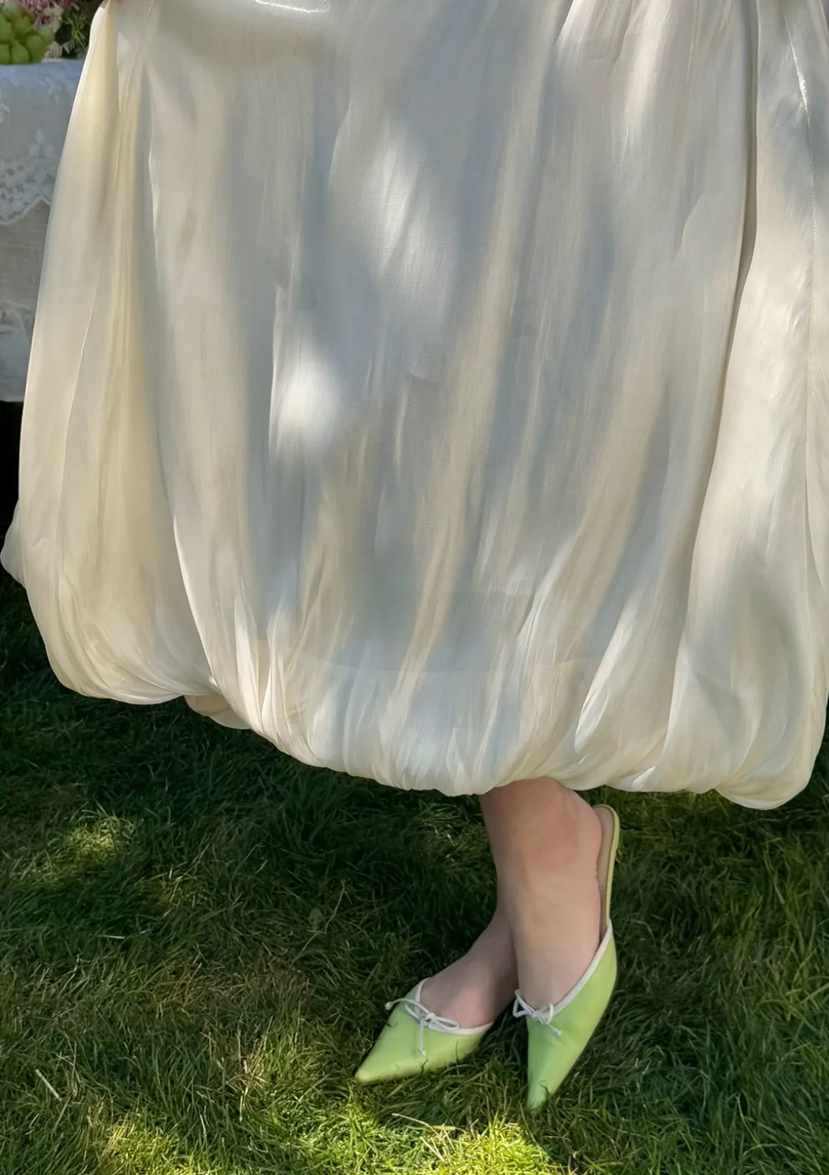 White Butterfly Flora Skirt